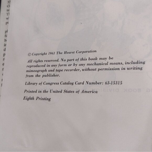 Vintage 1963 The Good Housekeeping Cookbook Hardcover Dust Jacket - Picture 8 of 8